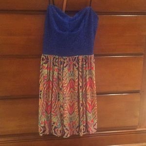 Strapless dress. Size 3